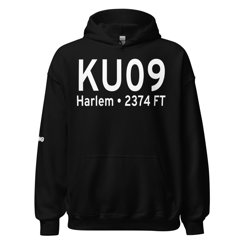 Fort Belknap Agency Airport (KU09) ICAO Hoodie Sweatshirt 