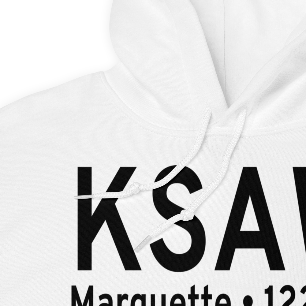 Sawyer International Airport (KSAW) ICAO Hoodie Sweatshirt 