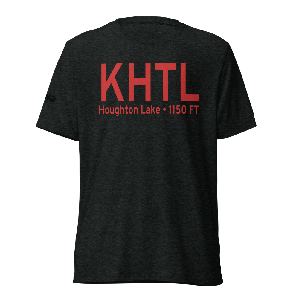 Roscommon County - Blodgett Memorial Airport (KHTL) ICAO Tri-blend T-Shirt 