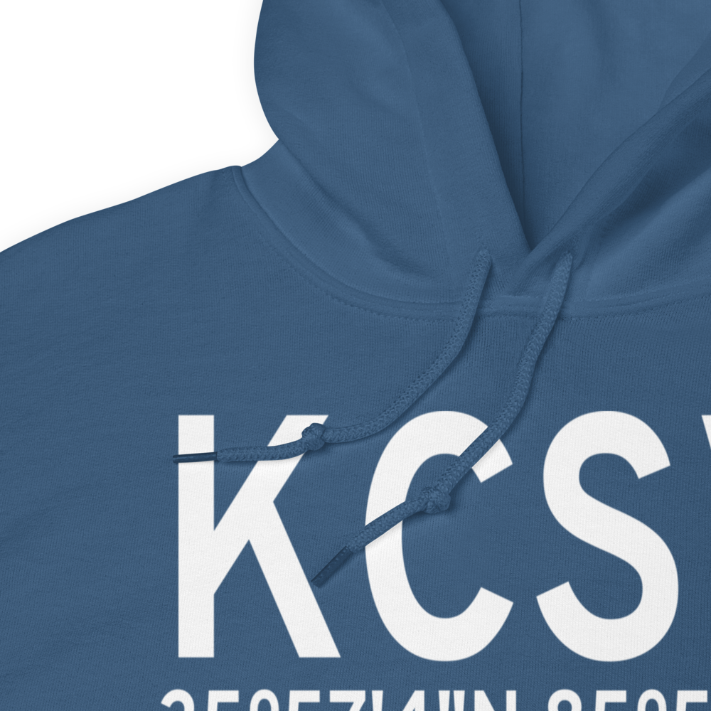 Crossville Memorial Whitson Field (KCSV) ICAO Hoodie Sweatshirt 