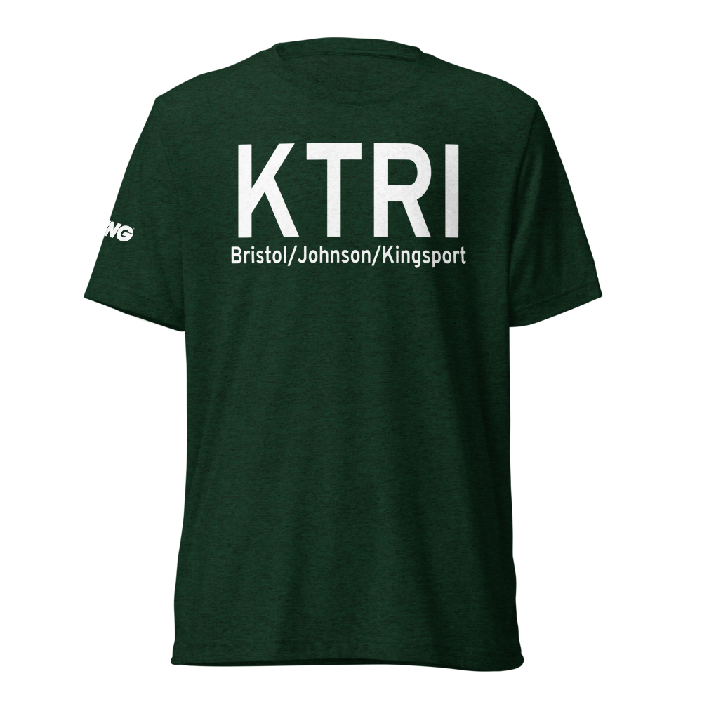 Tri-Cities Regional TN/VA Airport (KTRI) ICAO Tri-blend T-Shirt 