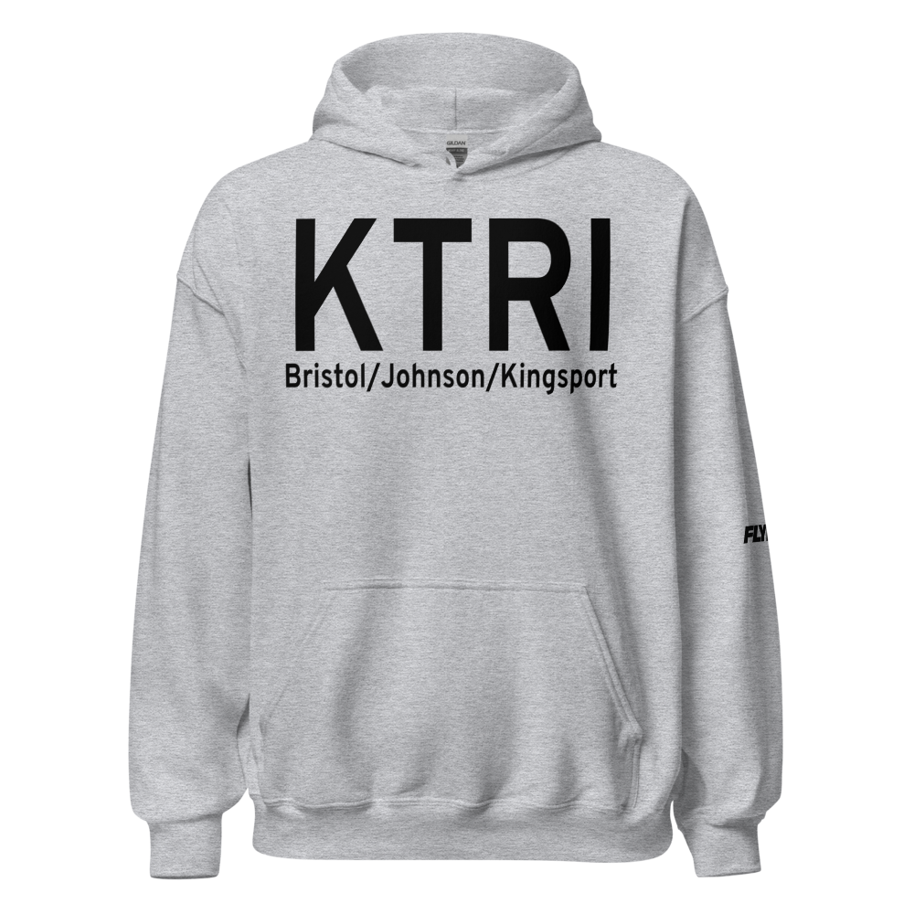 Tri-Cities Regional TN/VA Airport (KTRI) ICAO Hoodie Sweatshirt 