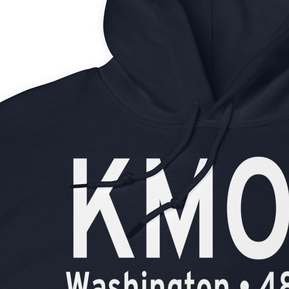 Washington Regional Airport (KMO6) ICAO Hoodie Sweatshirt 