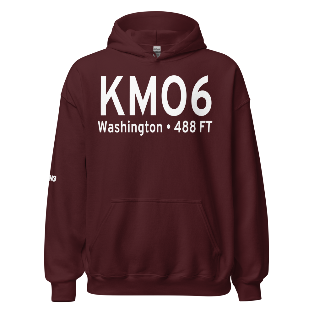 Washington Regional Airport (KMO6) ICAO Hoodie Sweatshirt 