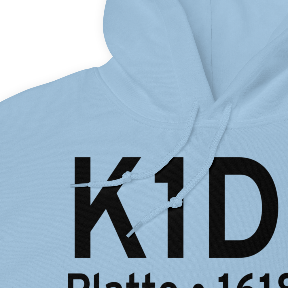Platte Municipal Airport (K1D3) ICAO Hoodie Sweatshirt 