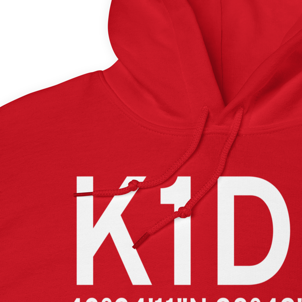 Platte Municipal Airport (K1D3) ICAO Hoodie Sweatshirt 