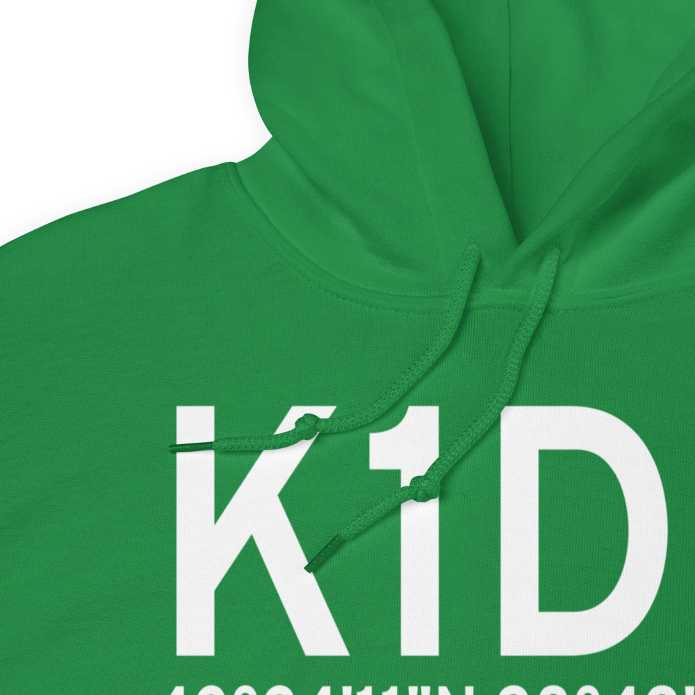 Platte Municipal Airport (K1D3) ICAO Hoodie Sweatshirt 