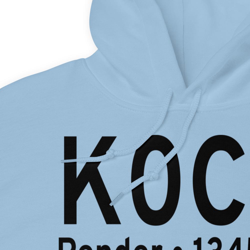 Pender Municipal Airport (K0C4) ICAO Hoodie Sweatshirt 