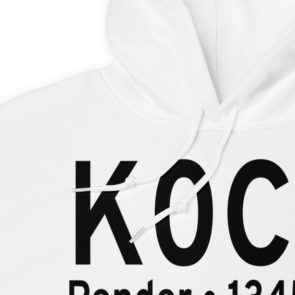 Pender Municipal Airport (K0C4) ICAO Hoodie Sweatshirt 