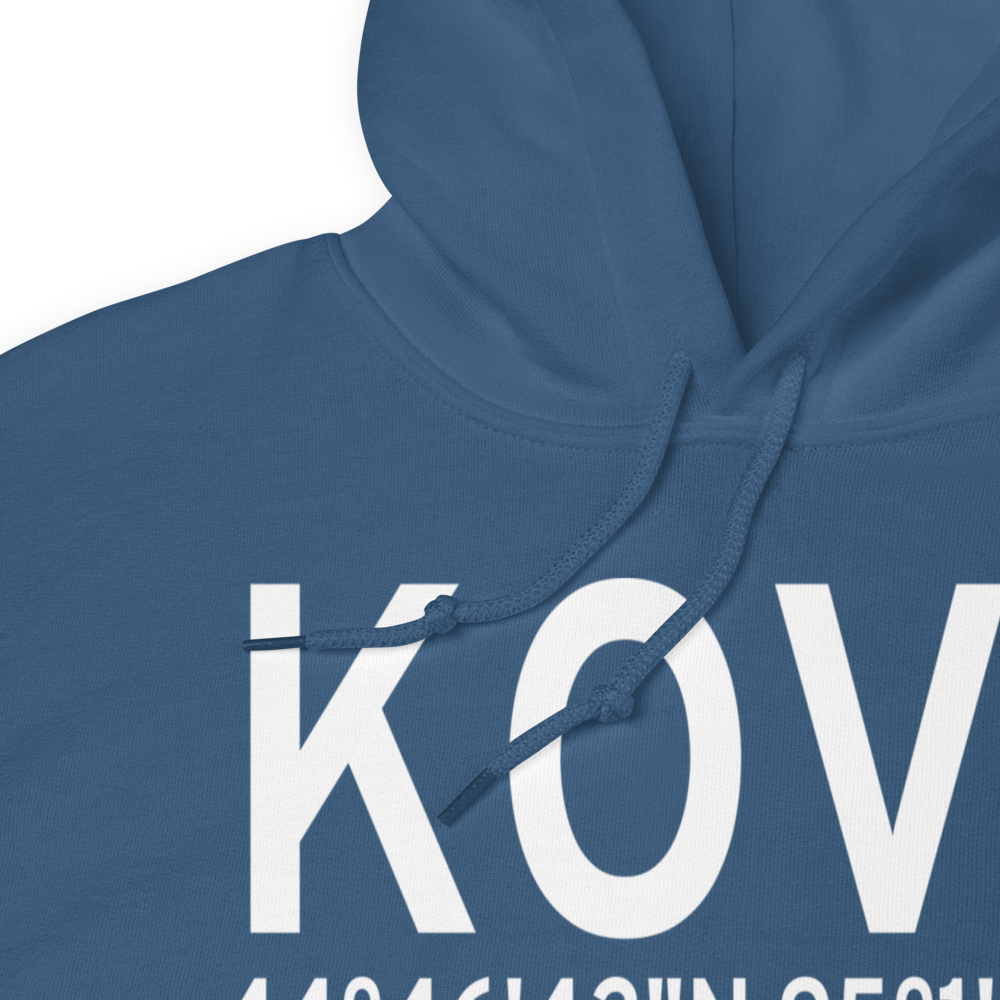 Olivia Regional Airport (KOVL) ICAO Hoodie Sweatshirt 