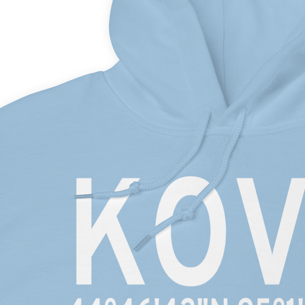 Olivia Regional Airport (KOVL) ICAO Hoodie Sweatshirt 