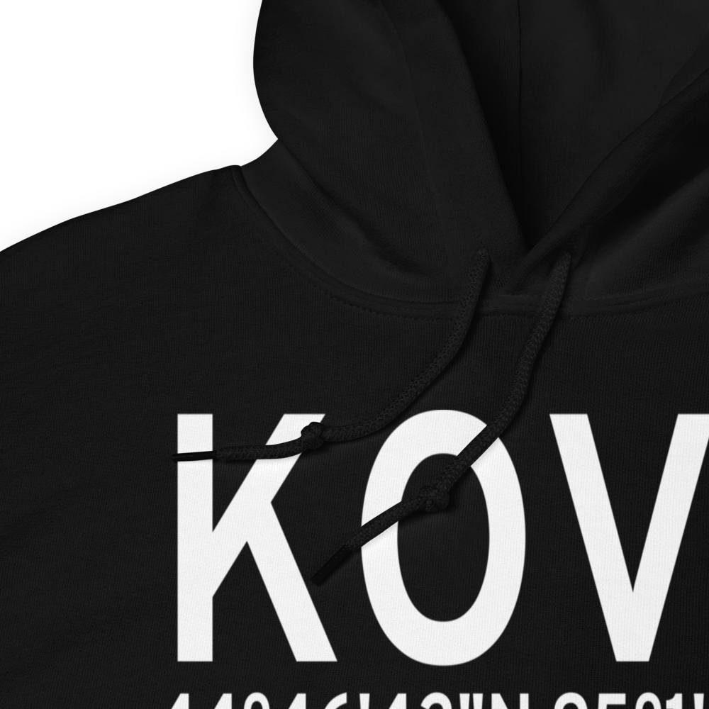 Olivia Regional Airport (KOVL) ICAO Hoodie Sweatshirt 