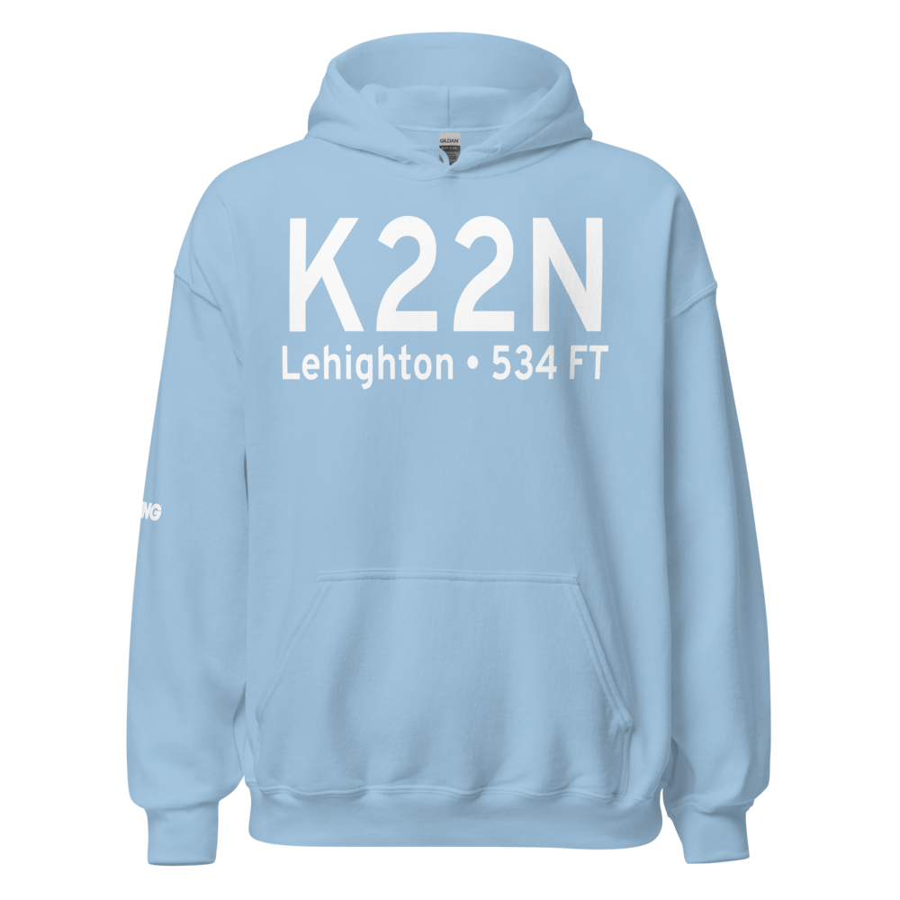 Jake Arner Memorial Airport (K22N) ICAO Hoodie Sweatshirt 