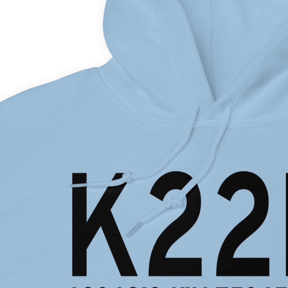 Jake Arner Memorial Airport (K22N) ICAO Hoodie Sweatshirt 