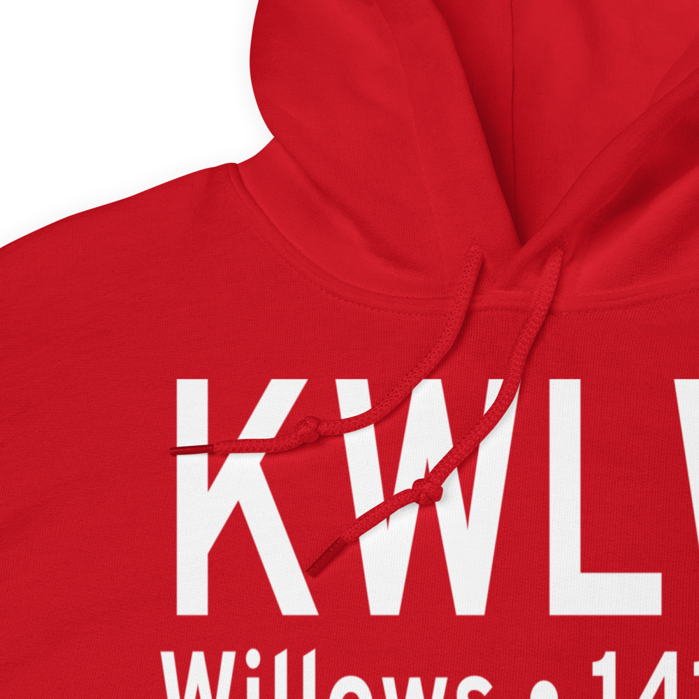 Willows Glenn County Airport (KWLW) ICAO Hoodie Sweatshirt 