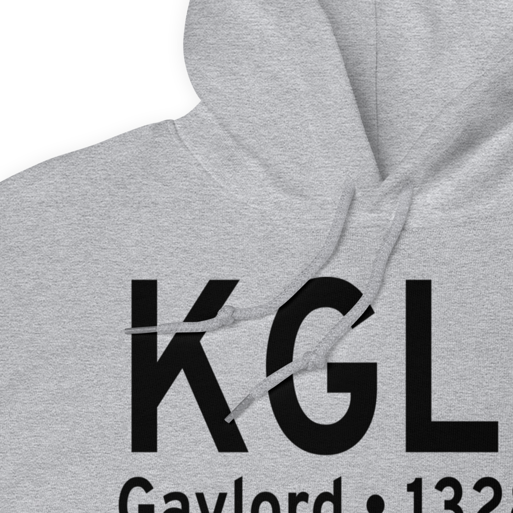 Gaylord Regional Airport (KGLR) ICAO Hoodie Sweatshirt 