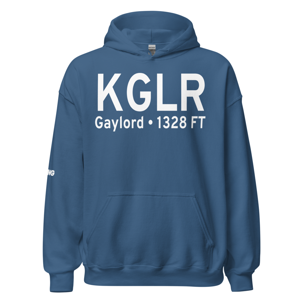 Gaylord Regional Airport (KGLR) ICAO Hoodie Sweatshirt 