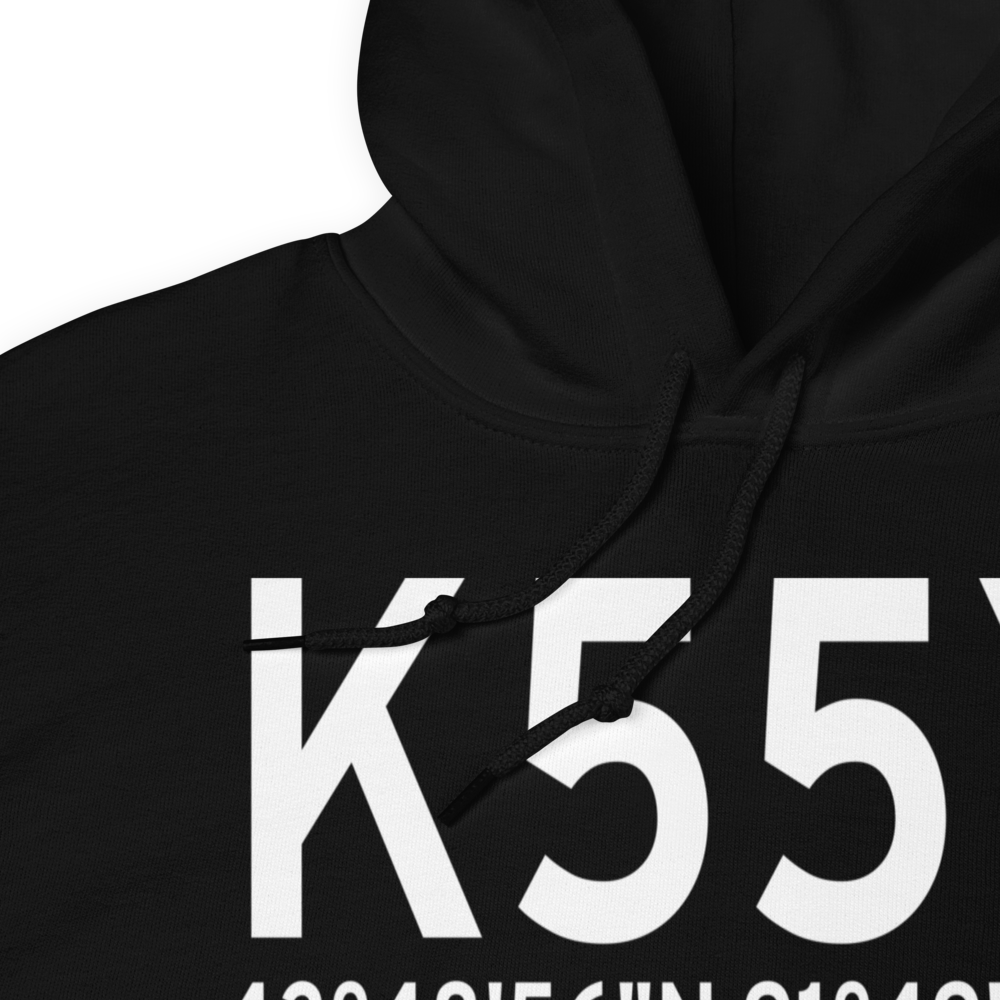 Rushford Municipal Airport - Robert W Bunke Field (K55Y) ICAO Hoodie Sweatshirt 