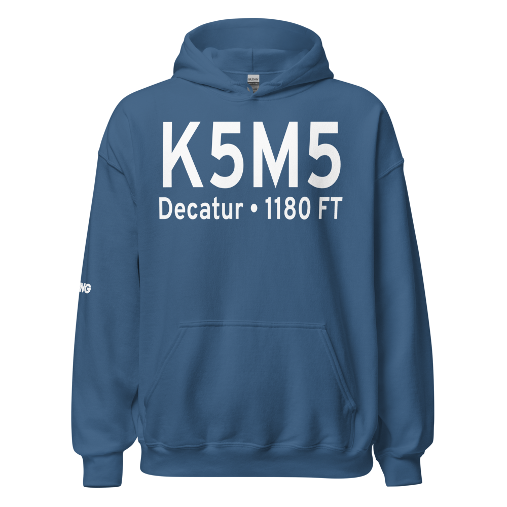 Crystal Lake Airport (K5M5) ICAO Hoodie Sweatshirt 