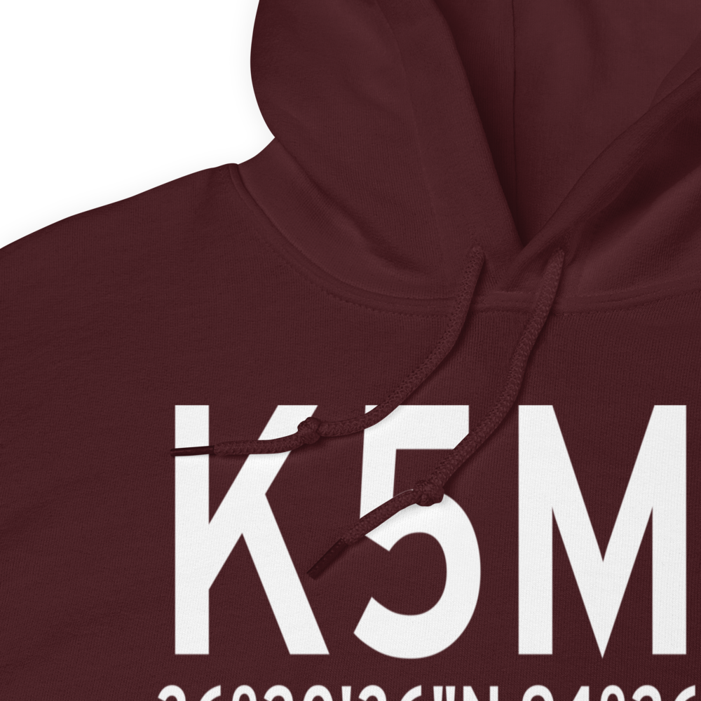 Crystal Lake Airport (K5M5) ICAO Hoodie Sweatshirt 
