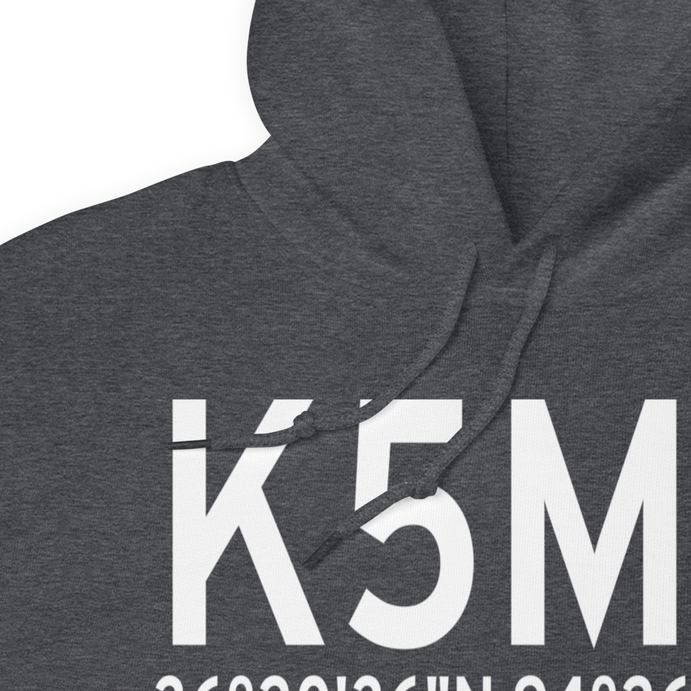 Crystal Lake Airport (K5M5) ICAO Hoodie Sweatshirt 