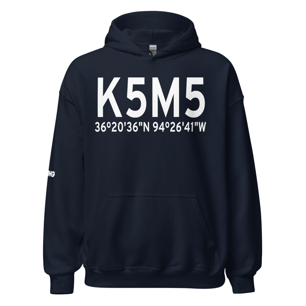Crystal Lake Airport (K5M5) ICAO Hoodie Sweatshirt 