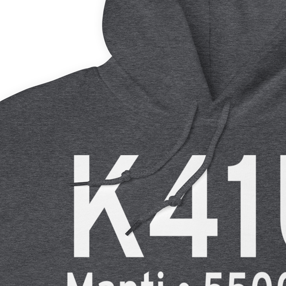 Manti-Ephraim Airport (K41U) ICAO Hoodie Sweatshirt 