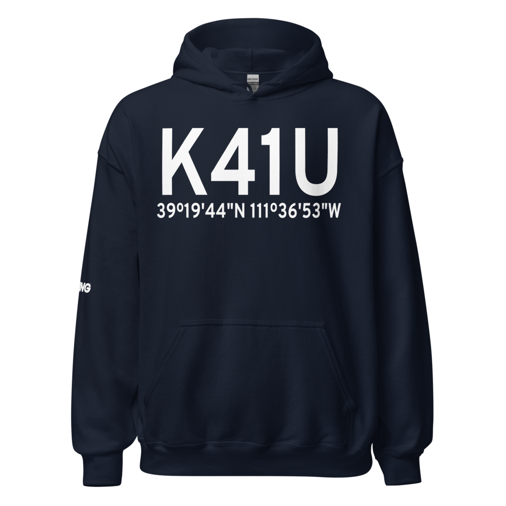 Manti-Ephraim Airport (K41U) ICAO Hoodie Sweatshirt 