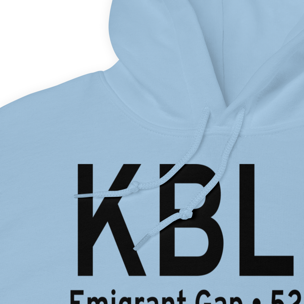 Blue Canyon Nyack Airport (KBLU) ICAO Hoodie Sweatshirt 