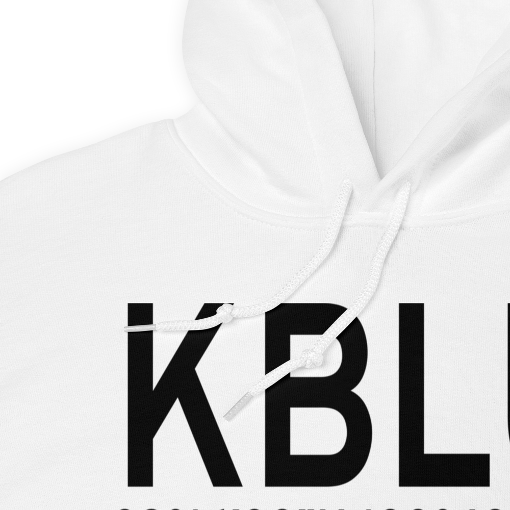 Blue Canyon Nyack Airport (KBLU) ICAO Hoodie Sweatshirt 