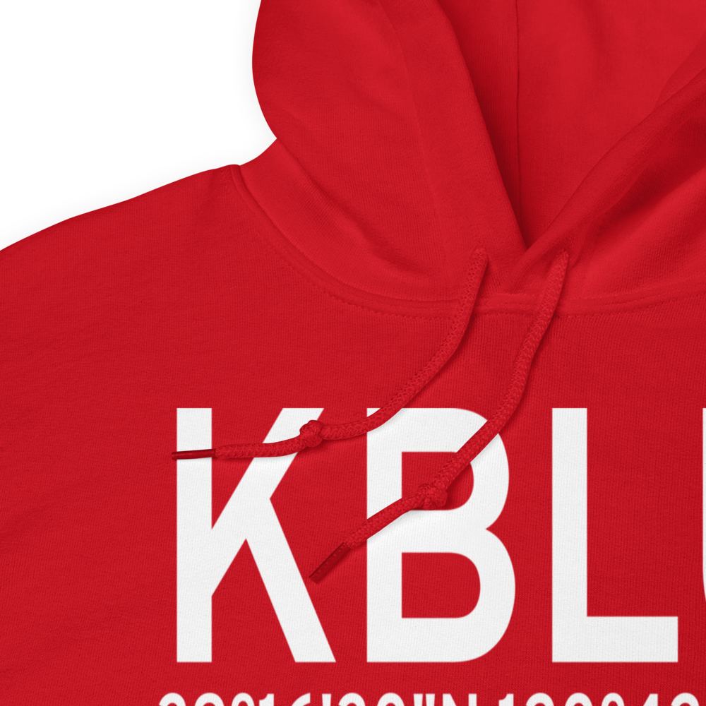 Blue Canyon Nyack Airport (KBLU) ICAO Hoodie Sweatshirt 