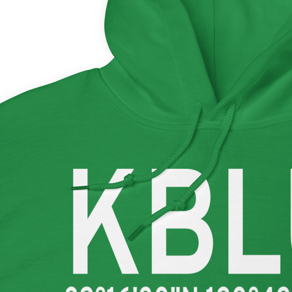 Blue Canyon Nyack Airport (KBLU) ICAO Hoodie Sweatshirt 