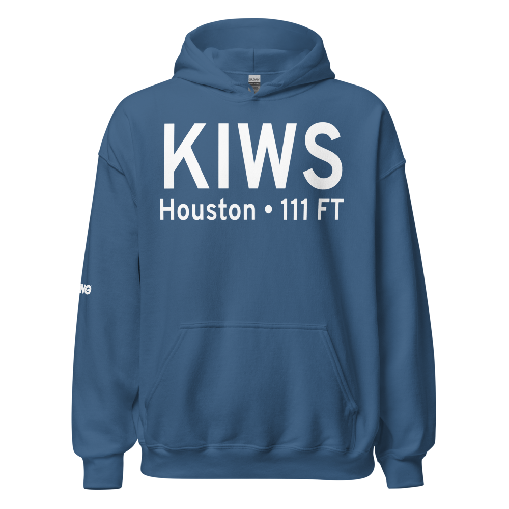 West Houston Airport (KIWS) ICAO Hoodie Sweatshirt 