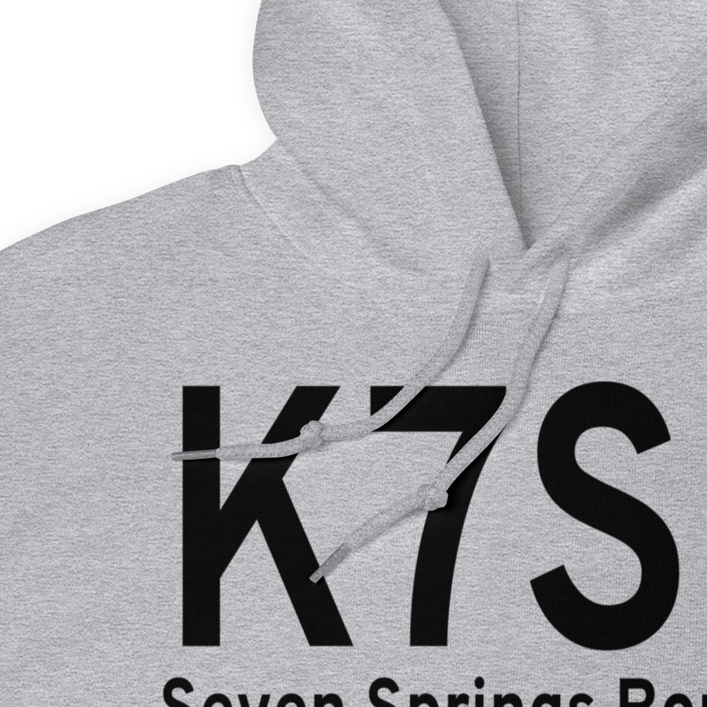 Seven Springs Airport (K7SP) ICAO Hoodie Sweatshirt 