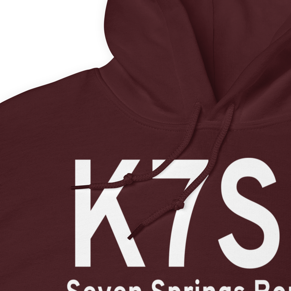 Seven Springs Airport (K7SP) ICAO Hoodie Sweatshirt 