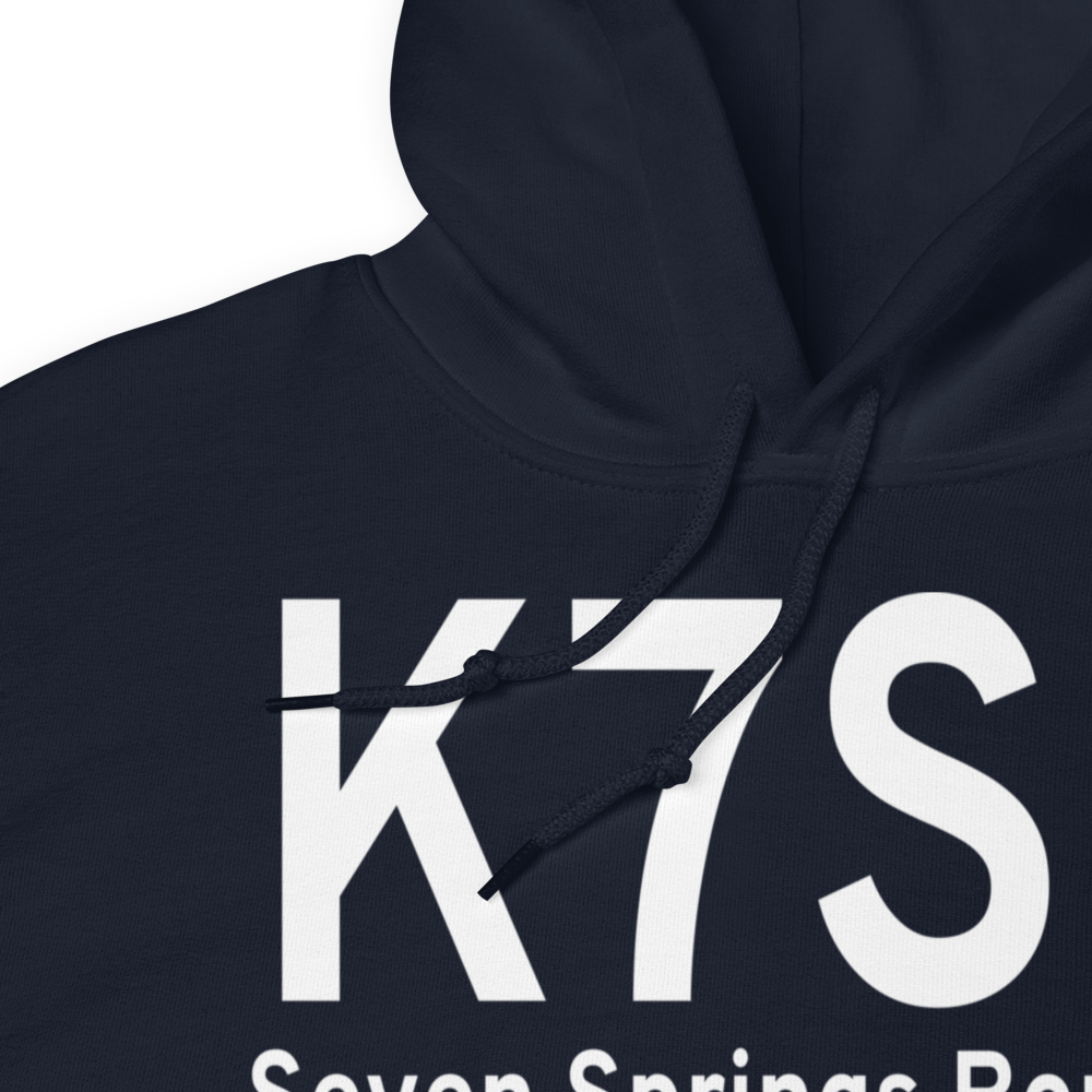 Seven Springs Airport (K7SP) ICAO Hoodie Sweatshirt 