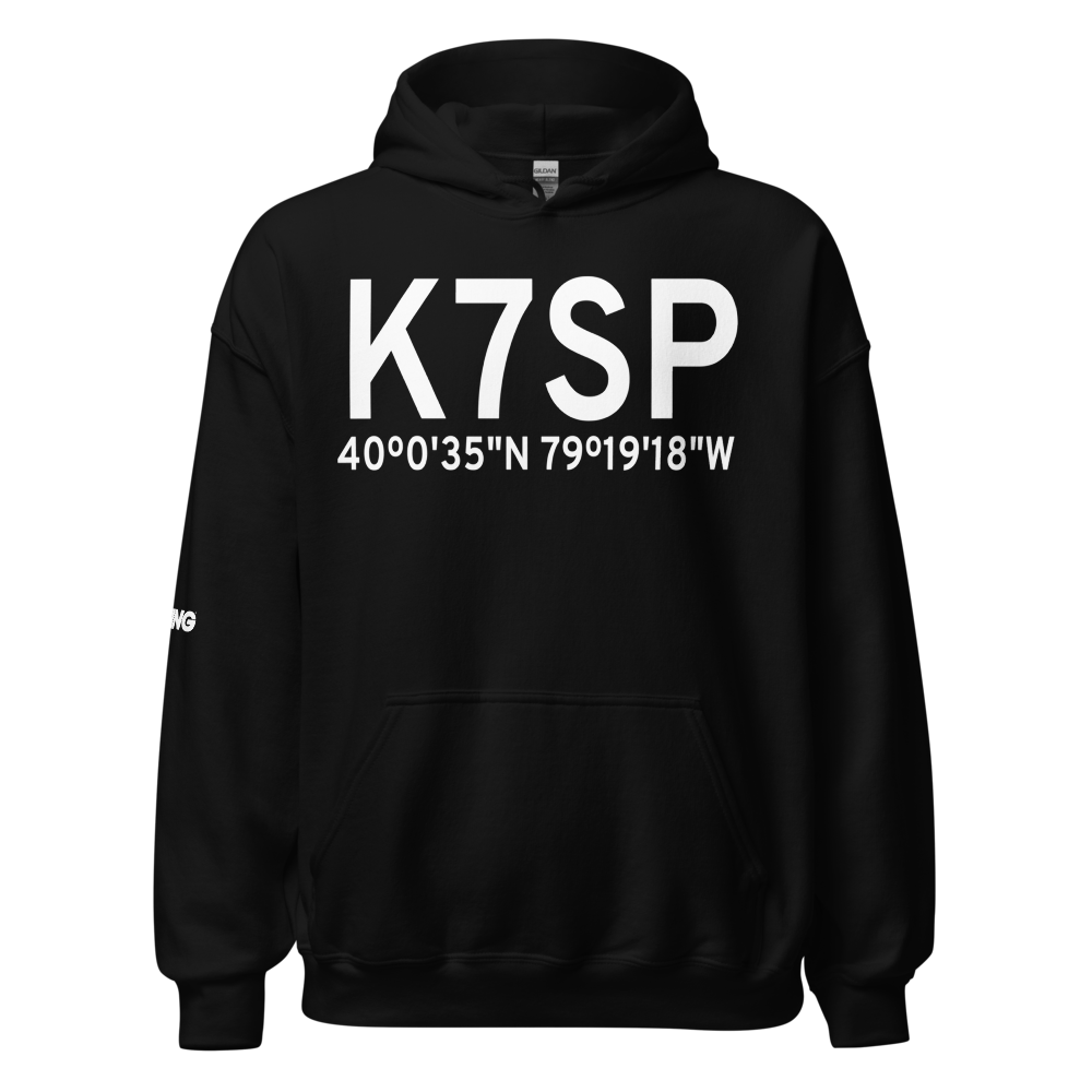 Seven Springs Airport (K7SP) ICAO Hoodie Sweatshirt 