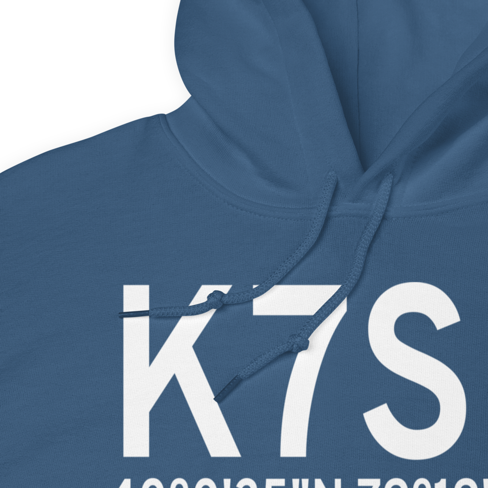 Seven Springs Airport (K7SP) ICAO Hoodie Sweatshirt 