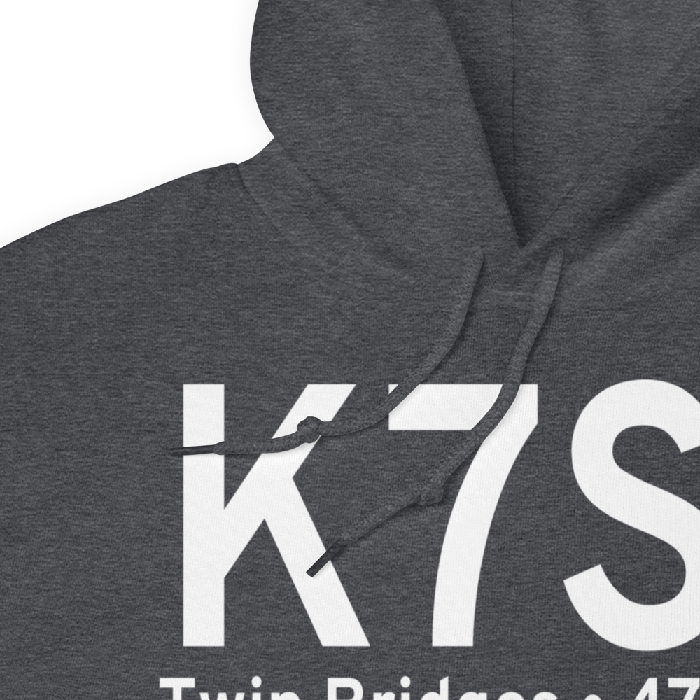Twin Bridges Airport (K7S1) ICAO Hoodie Sweatshirt 