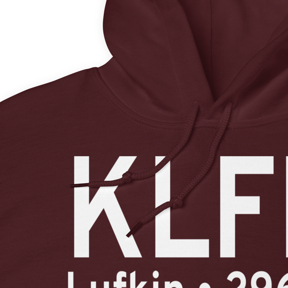 Angelina County Airport (KLFK) ICAO Hoodie Sweatshirt 