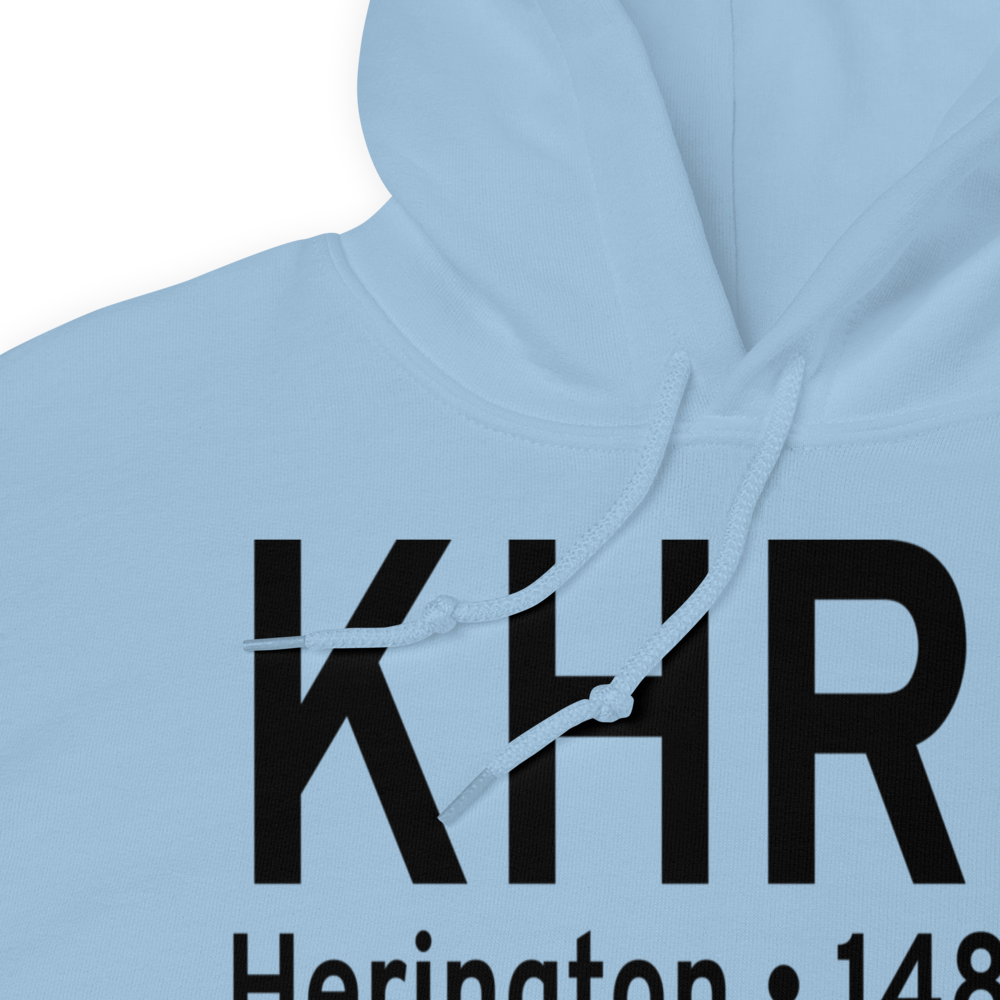 Herington Regional Airport (KHRU) ICAO Hoodie Sweatshirt 