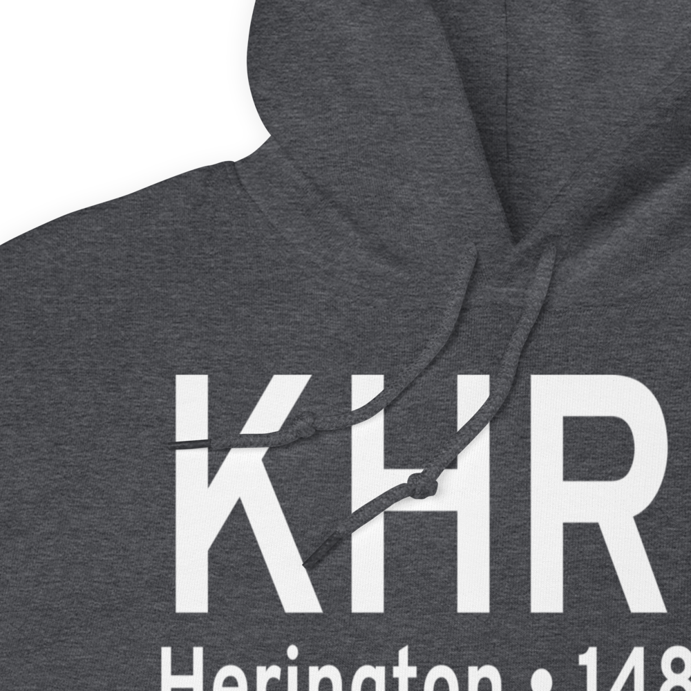 Herington Regional Airport (KHRU) ICAO Hoodie Sweatshirt 