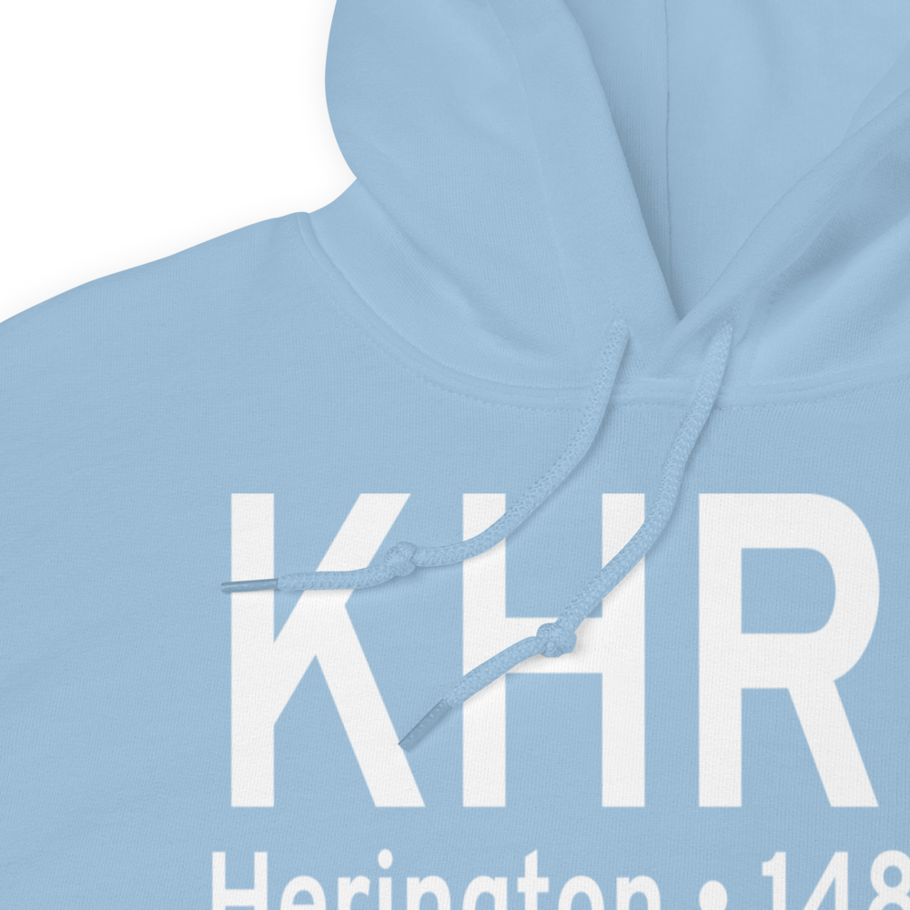 Herington Regional Airport (KHRU) ICAO Hoodie Sweatshirt 