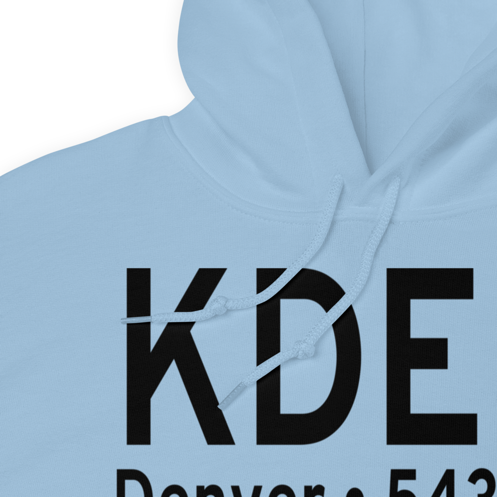 Denver International Airport (KDEN) ICAO Hoodie Sweatshirt 