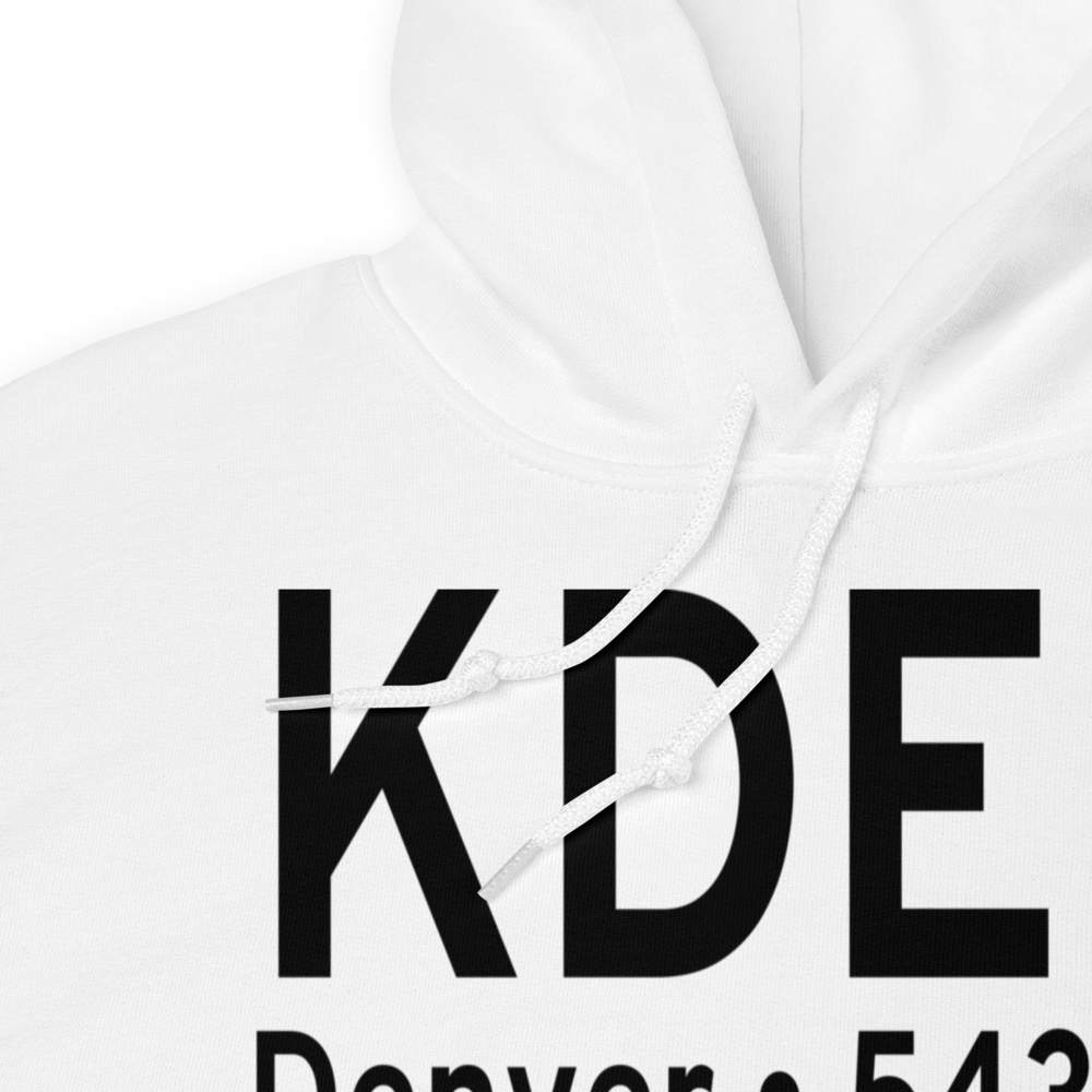 Denver International Airport (KDEN) ICAO Hoodie Sweatshirt 