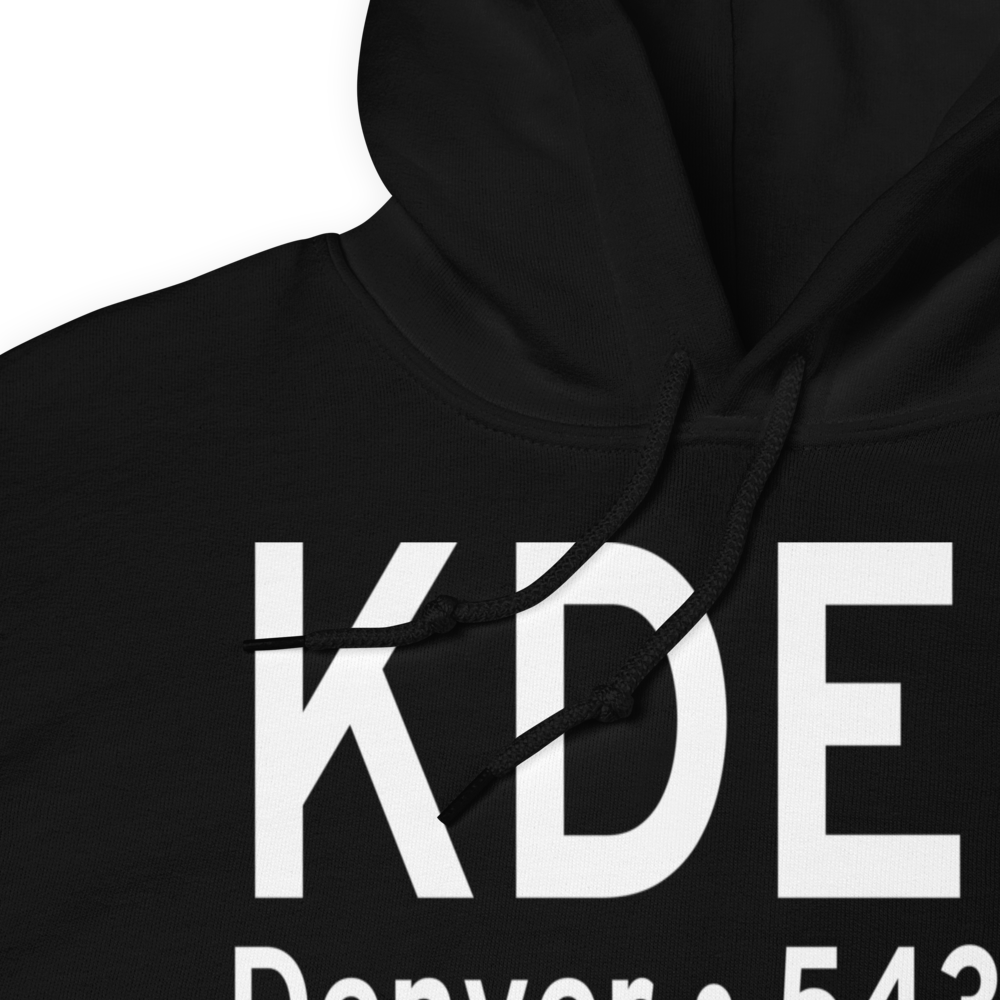 Denver International Airport (KDEN) ICAO Hoodie Sweatshirt 
