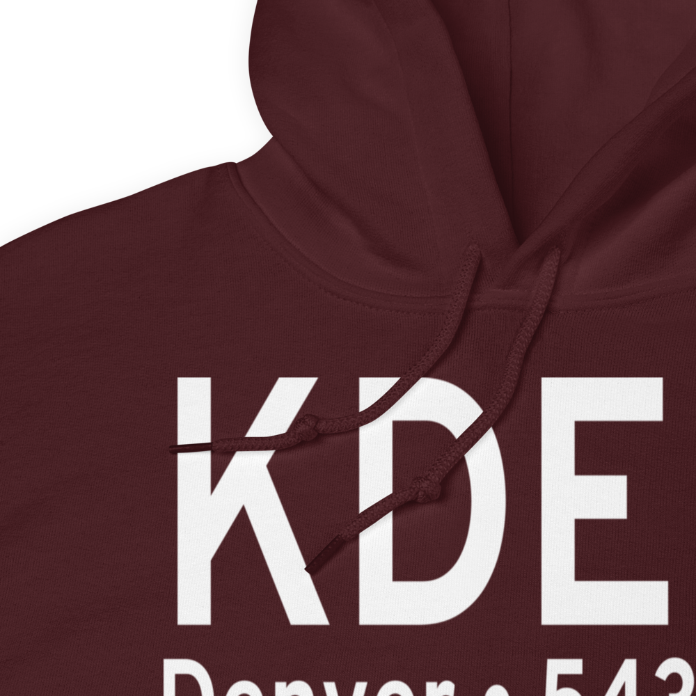 Denver International Airport (KDEN) ICAO Hoodie Sweatshirt 