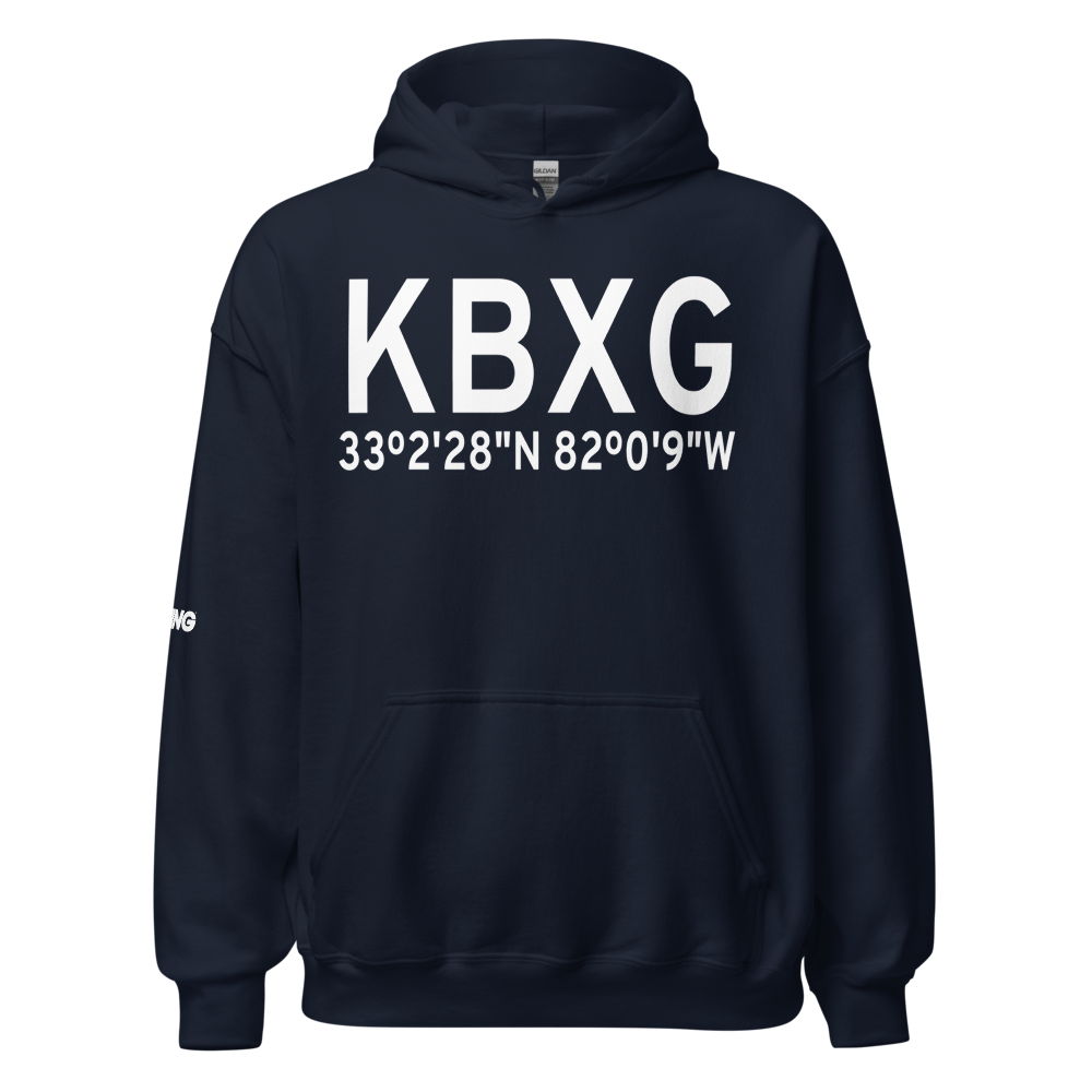 Burke County Airport (KBXG) ICAO Hoodie Sweatshirt 
