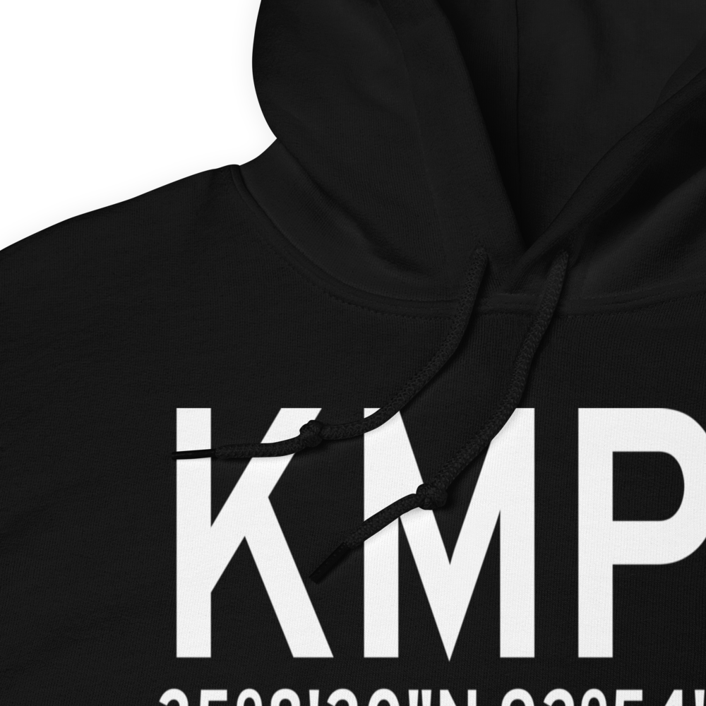 Petit Jean Park Airport (KMPJ) ICAO Hoodie Sweatshirt 