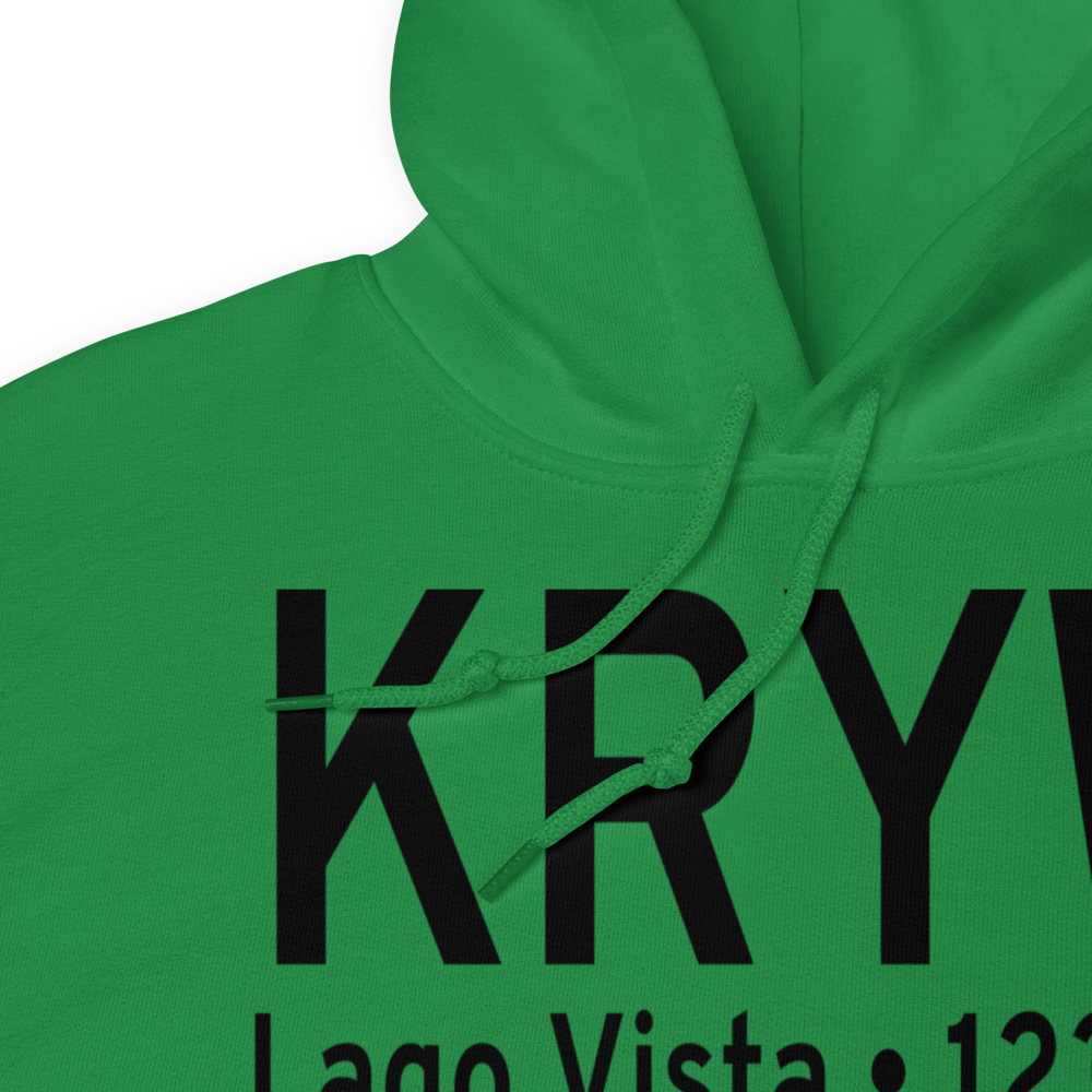 Lago Vista Tx Rusty Allen Airport (KRYW) ICAO Hoodie Sweatshirt 